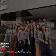 Representantes da Trodat à Globo Carimbos