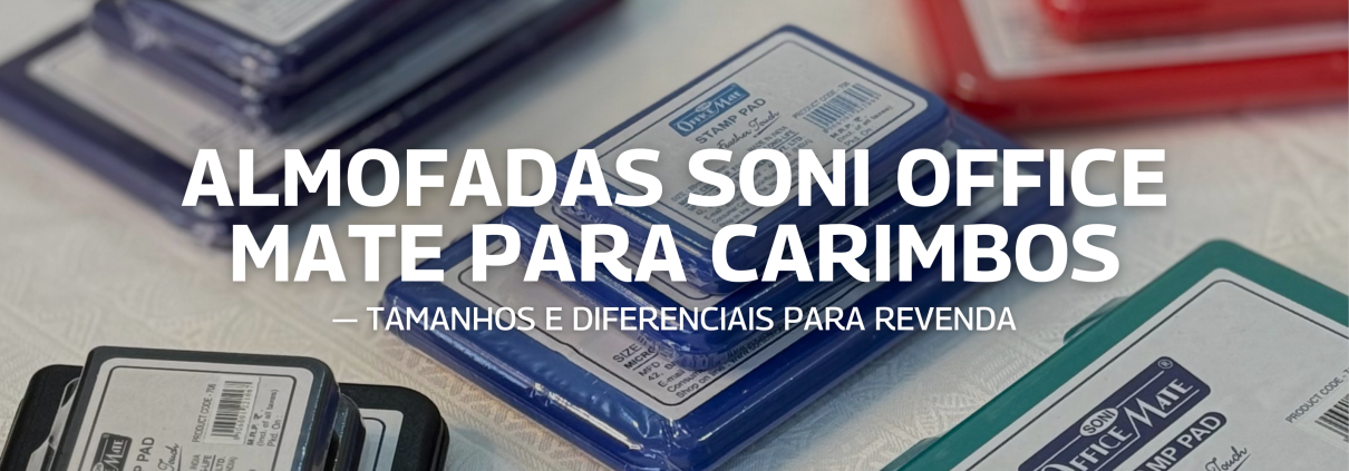 Almofadas para Carimbo Soni Office Mate para revenda